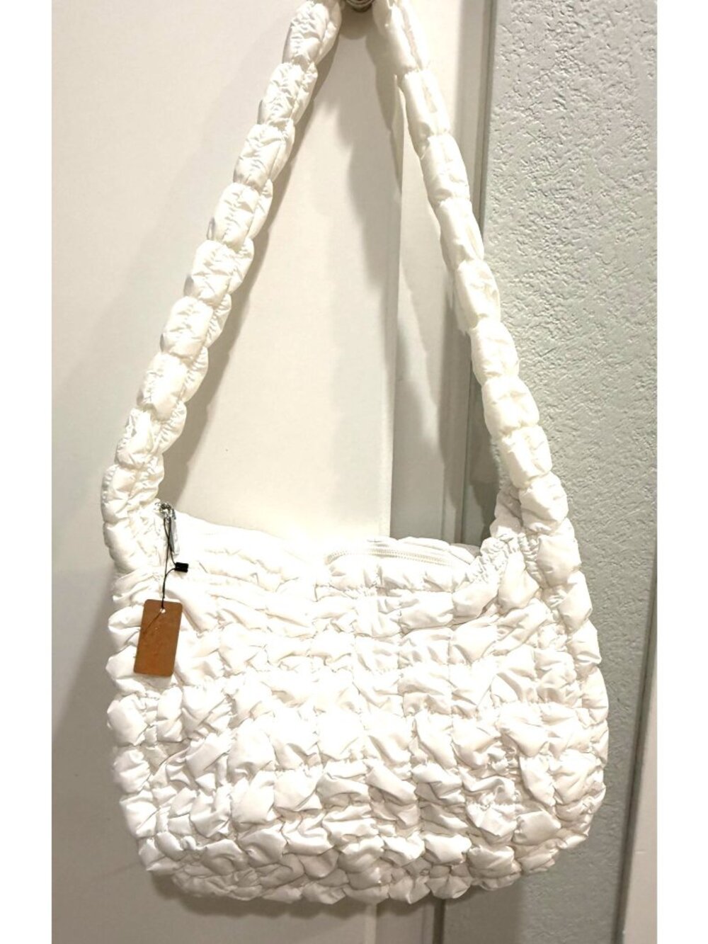 3 AM Forever Puffy Purse USA White NWT